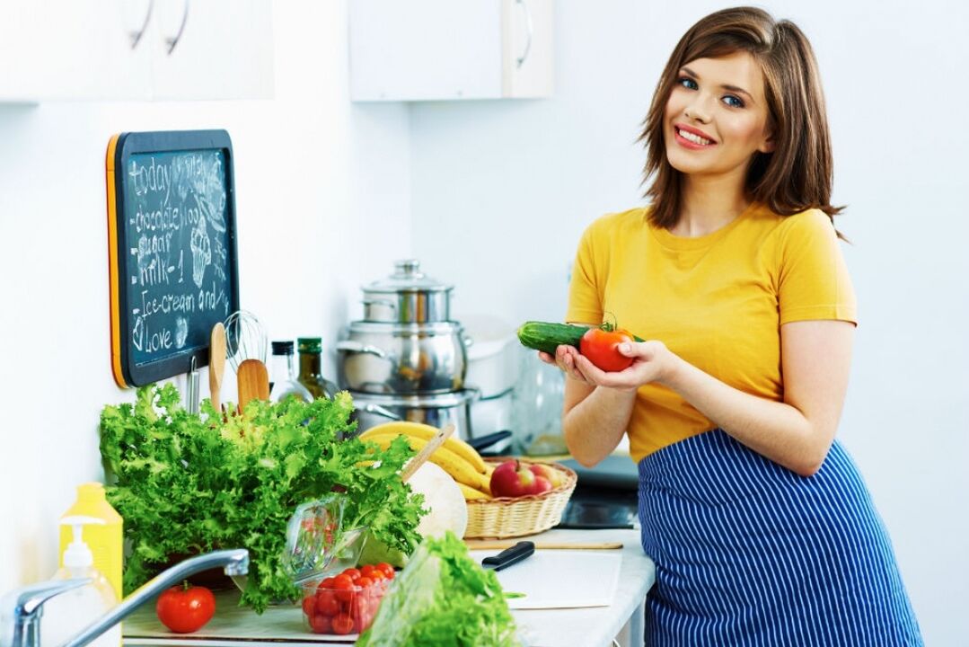 mėgstamos daržovės pagal dietą